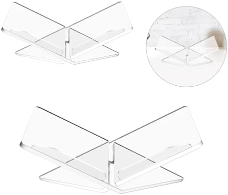 WBANGIAO Clear Acrylic Book Stand for Reading and Display