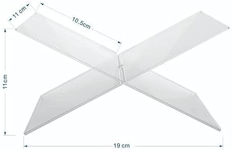 Nishiyuenyi Clear Acrylic Book Display Stand for Desk