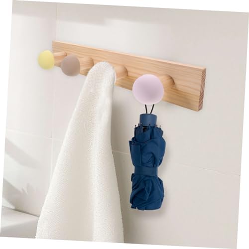 1set Wooden Wall Hook Heavy Duty Sturdy for Bathroom Living Room Office