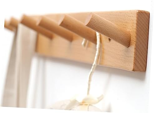 JECOMPRIS Creative Wooden Storage Rack for Entryway