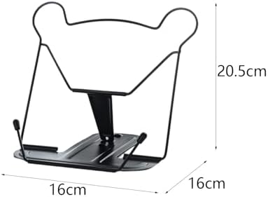 Modern Metal Book Stand Black for Home Office