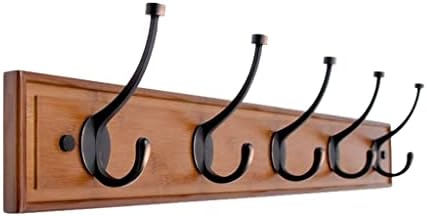 XUNTING Wall Mounted Coat Rack with 4 Hooks
