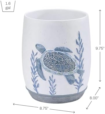 Avanti Linens - Sealife Waste Basket Decorative Trash Can