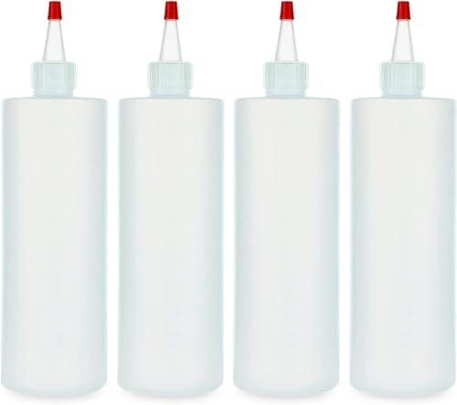 BRIGHTFROM 12 OZ Condiment Squeeze Bottles 4-Pack