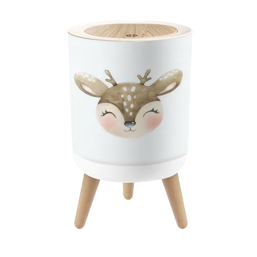 Cute Deer Trash Can 18 Gallon Dog Proof with Lid