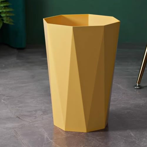 Polygon Small Trash Can - Yellow