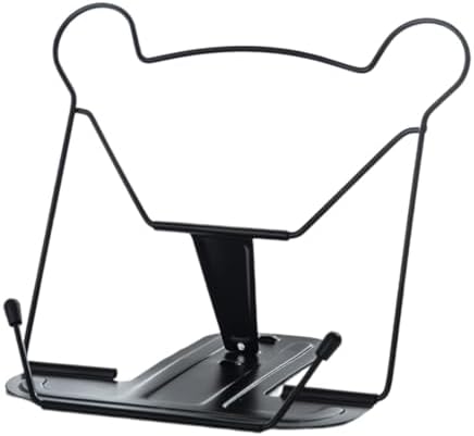 Modern Metal Book Stand Black for Home Office