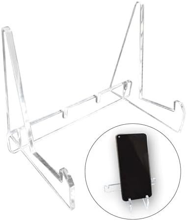 Adjustable Acrylic Book Stand with Support Shelves