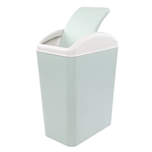 Afromy 42 Gallon Swing Lid Trash Can - Green 1