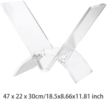 Fenteer Clear Acrylic Cookbook Holder for Home and Business Use
