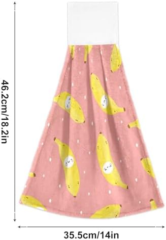 Cute Banana Pattern Kitchen Towels 2 Pieces
