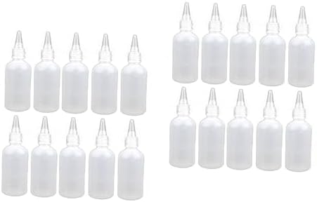 Outanaya 2sets Refillable Squeeze Bottles with Funnel for Liquid