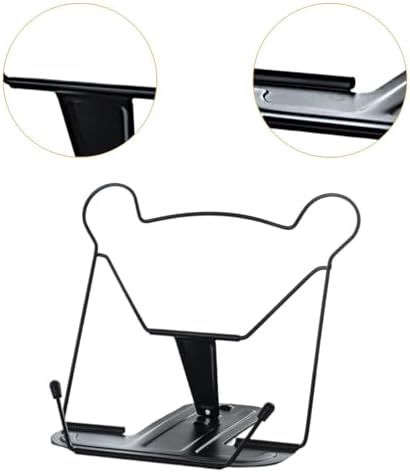 Modern Metal Book Stand Black for Home Office