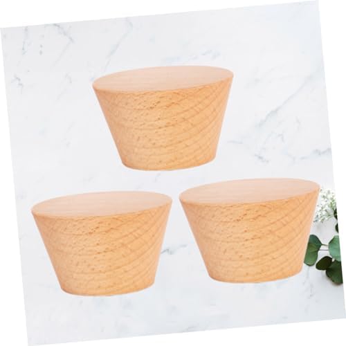 Happyyami 3Pcs Beech Wooden Wall Hooks