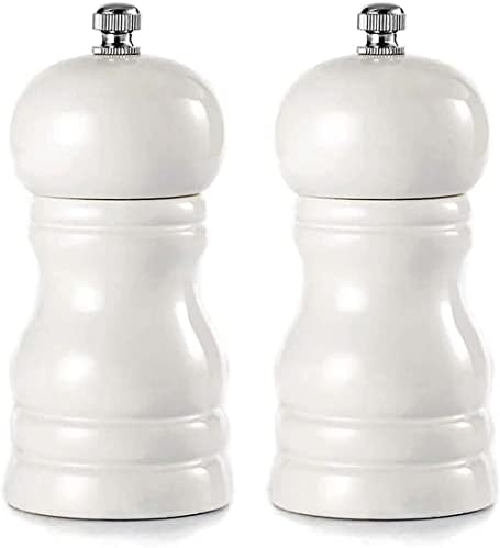 Wood Pepper Mill Set of 2 with Adjustable Coarseness