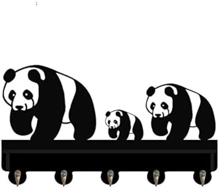 Doublecat Panda Style Coat Hook Wall Decor