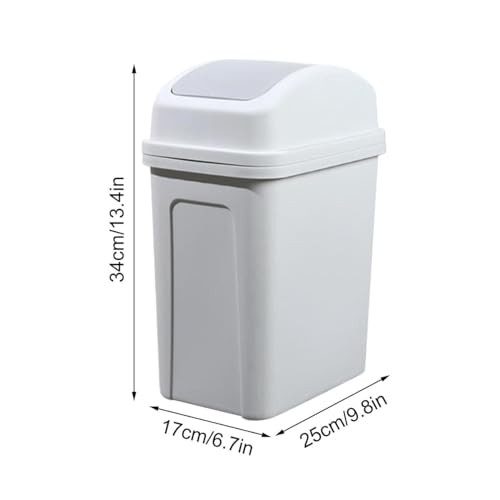 4 Gallon Swing Top Trash Can in Pink