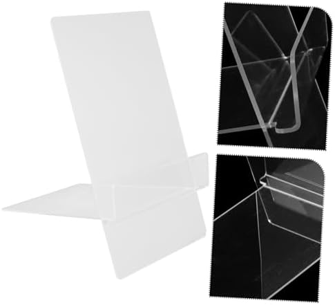 CATIEBYE Adjustable Acrylic Recipe Stand for Desk and Kitchen