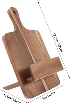 OKUMEYR Wooden Recipe Stand Wall-Mount Kitchen Holder