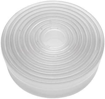 9-Piece Plain Round Nylon Cutter Set by NY CAKE 1