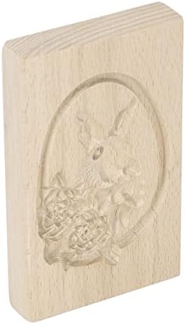 ZJchao Wooden Cookie Cutter with Beautiful Patterns