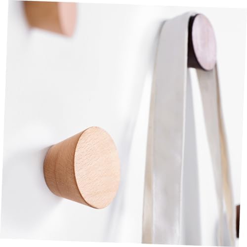 Wakauto 3pcs Beech Wall Hooks Multifunctional Rack