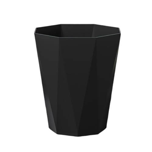 Small Trash Can for Bathrooms and Offices Black