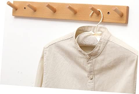 Wooden Wall Hooks for Clothes and Hats Sturdy Design