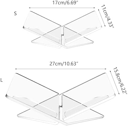 Clear Acrylic Stand Cross Frame Book Holder for Reading