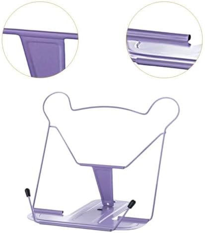 KRDPMV Sleek Metal Book Stand Purple