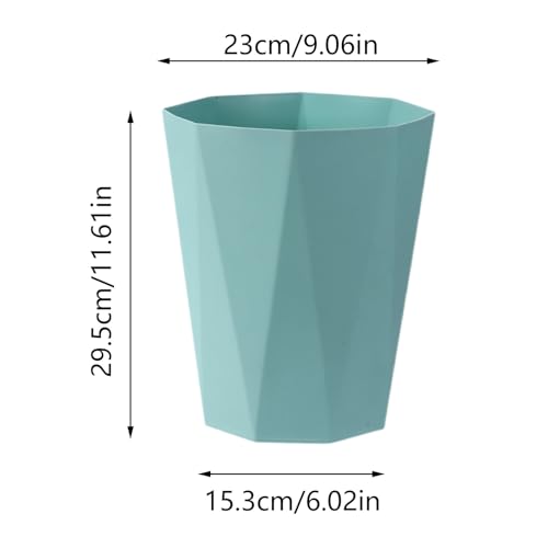 Small Trash Can with Large Opening - Green