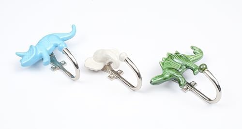 Alpha Living Home - Ceramic Wall Hooks Set of 3 Animal Shaped