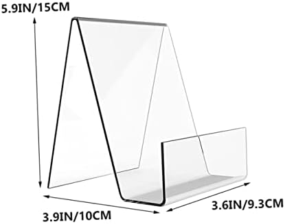 2pcs Acrylic Cookbook Stand Book Holder Display Racks