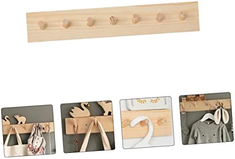 Luxshiny 1Pc Nordic Style Wooden Wall Hook