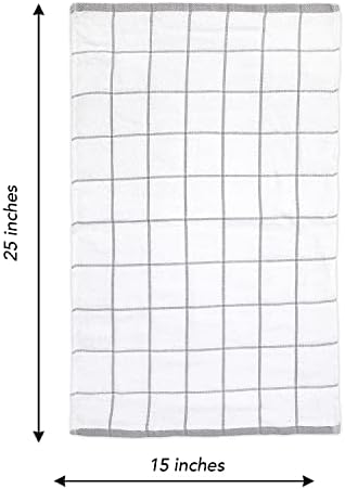 Arkwright Kitchen Tea Towels - Pack of 12 15x25in Grey