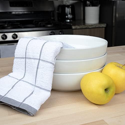 Arkwright Kitchen Tea Towels - Pack of 12 15x25in Grey