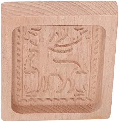 Fydun Carved Beech Wood Christmas Tree Cookie Cutter