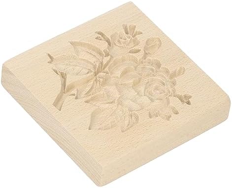 Beechwood Cookie Press Stamp for Baking and Crafting