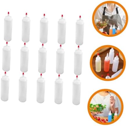 VOSAREA 15PCS Mini Condiment Squeeze Bottles