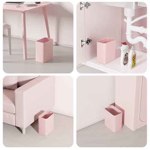 Cesun 21 Gallon Pink Metal Trash Can for Bathroom