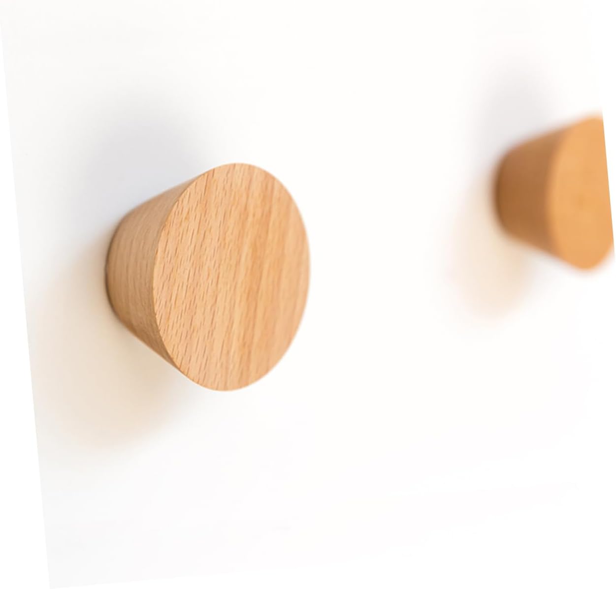 3pcs Beech Wooden Hooks for Space Saving Storage