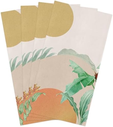 ZOE GARDEN Modern Leaves Kitchen Towels 4-Pack