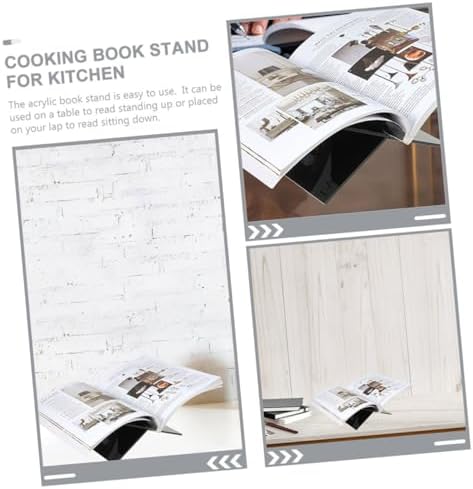 Levemolo Acrylic Book Stand for Cookbooks and Magazines 1