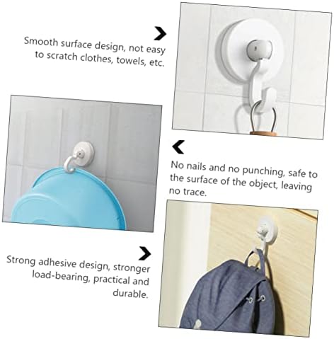 3Pcs Self Adhesive Door Hooks for Bathroom Kitchen and More