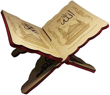Wooden Quran Rehal Book Stand Foldable Display Holder