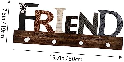 PRETYZOOM 1pc Wooden Wall Storage Hook for Coats Hats Keys