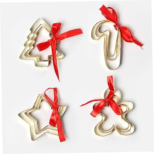 FELTECHELECTR Metal Cookie Cutters Non-Stick Baking Molds
