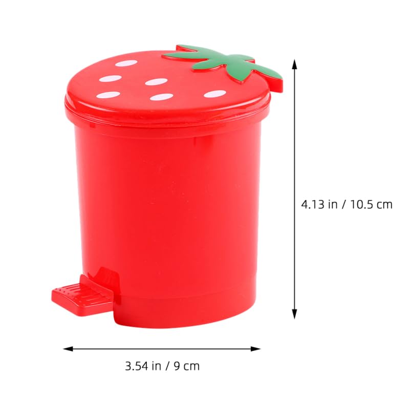 STOBOK Kawaii Heart Shaped Trash Can