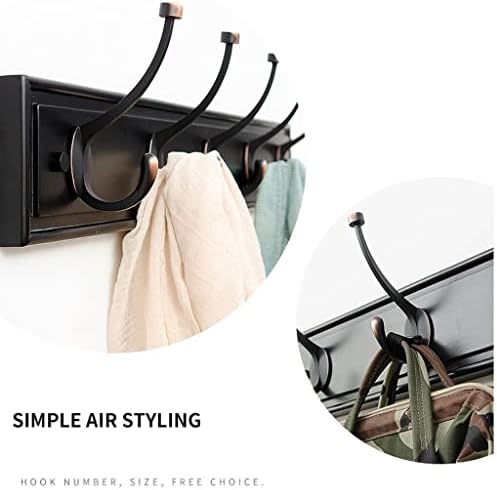 XUNTING Wall Mounted Coat Rack with 4 Hooks
