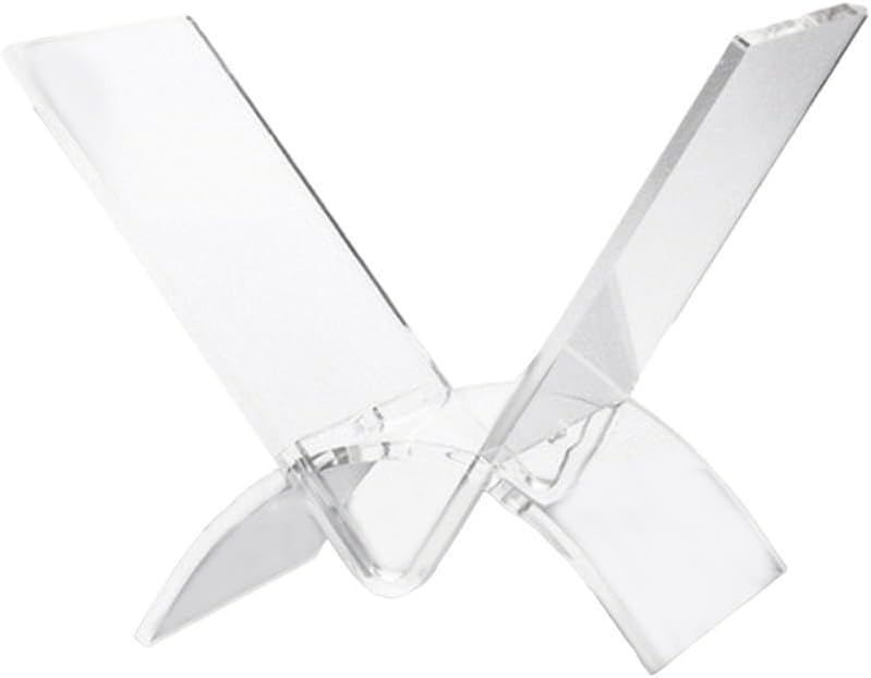JISADER Acrylic Cookbook Stand Clear Book Holder for Desktop Office